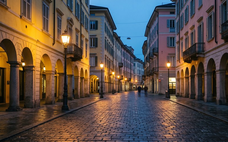 Tio.ch — Lugano, la notte e la sicurezza: una riflessione necessaria · Centro storico di Lugano illuminato dai lampioni storici al crepuscolo